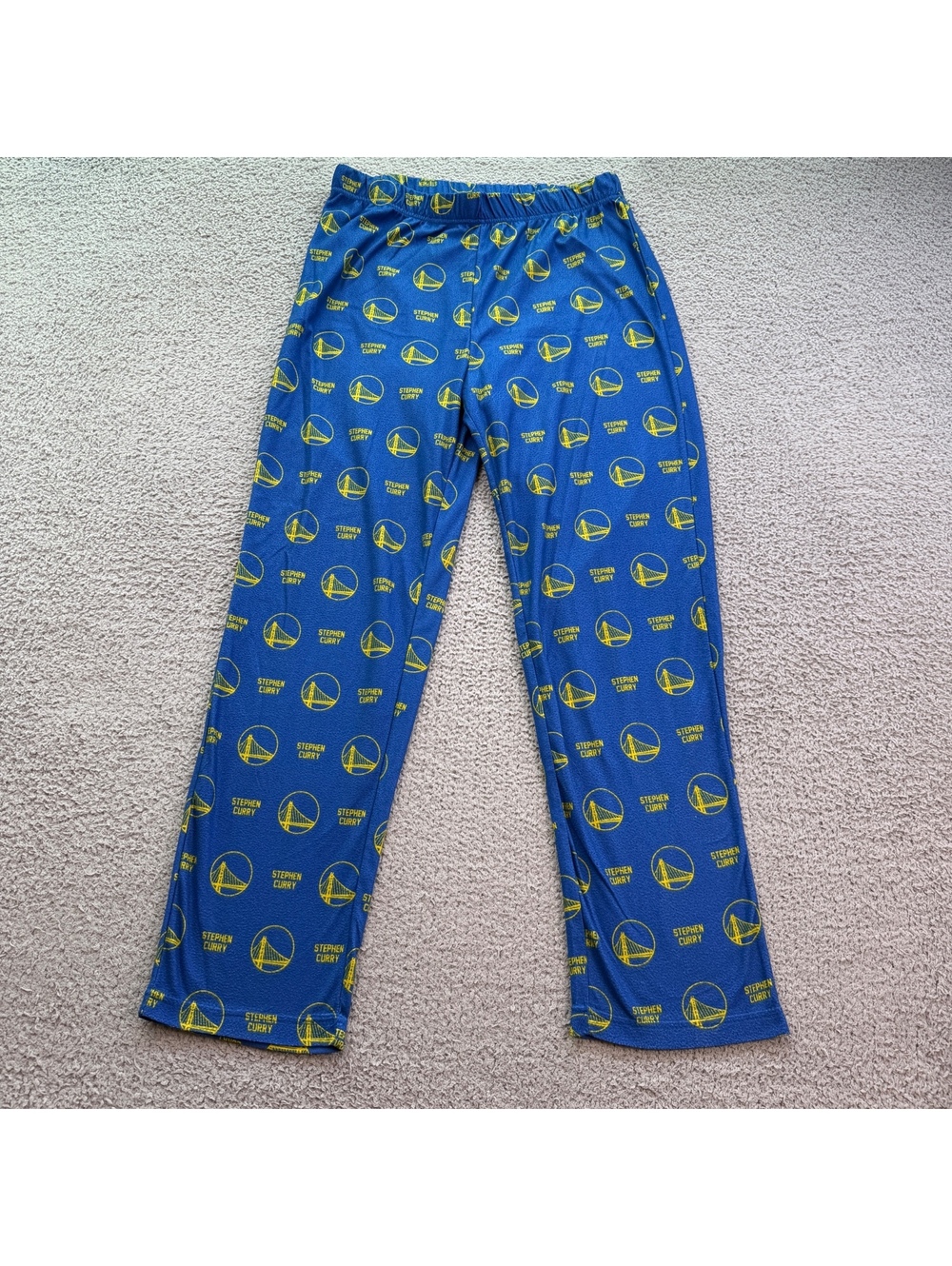 NBA Stephen Curry Golden State Warriors AOP Sleep Lounge Pajama Pants Blue Men M